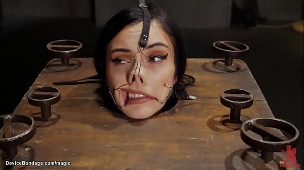 Image Tight slave bound and fingered