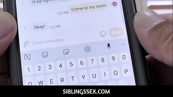 Image SiblingsSex  - Stepbrother convinces Stepsister to fuck while s.- Diana Grace