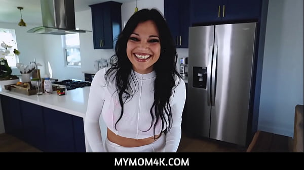 Image MyMom4K  -  Big boobed latina MILF stepmother Mona Azar sets her stepson afire