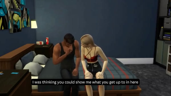 Image White Girl Step Sis Takes Her Step Bro's BBC In 3D Animated Hentai Sims 4 Porno
