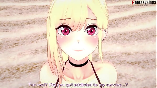 Image I found Marin Kitagawa on the beach and she gives me a blowjob | Sono Bisque Doll wa Koi wo suru