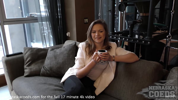Image young fresh faced candice first time exposing her body and masturbating on the casting couch