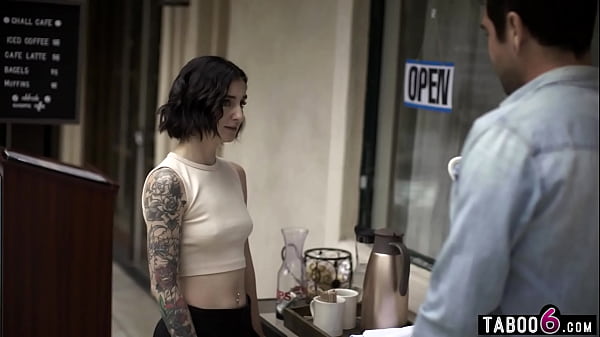 Image Petite waitress Stevie Moon anal fucked by asshole client his twin brother
