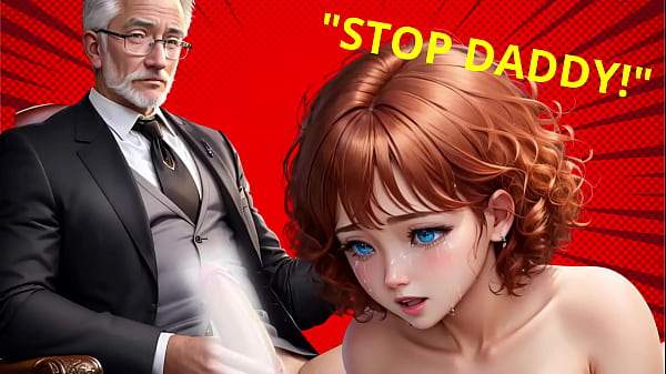 Image Step-Grand-Daddy's big dick cum's in mouth to virgin teen in school office