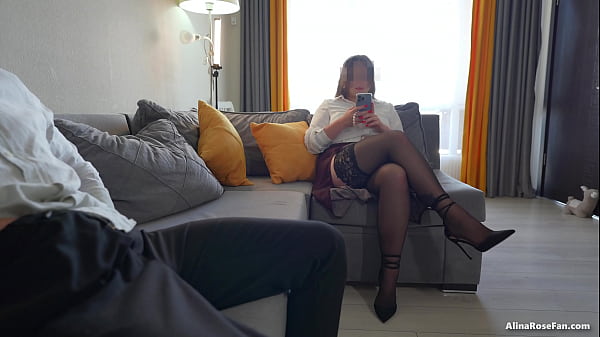 Image Pulled Out a Dick in Front of A Friend's Wife in Stockings