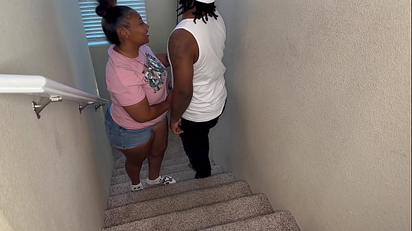 Image Kendale Was Invited To A Party And Ran Into This Beautiful Ebony On His Way Downstairs And Things Got Hot