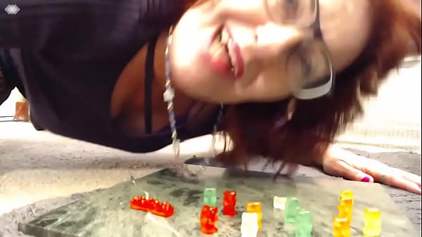 Image 216 Giantess Smoking a cigarette then fighting off Gummy Bear invasion. A fun mixed fetish fantasy from Sexy AF DawnSkye1962