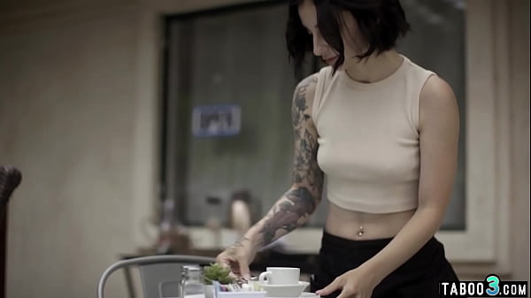 Image Petite naive waitress Lucky Fate fucked in the ass roughly by her client