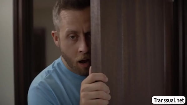 Image Horny dude fucks the ass of friends shemale girlfriend