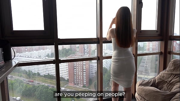 Image He cummed in my tight, pink pussy for peeping on the neighbors