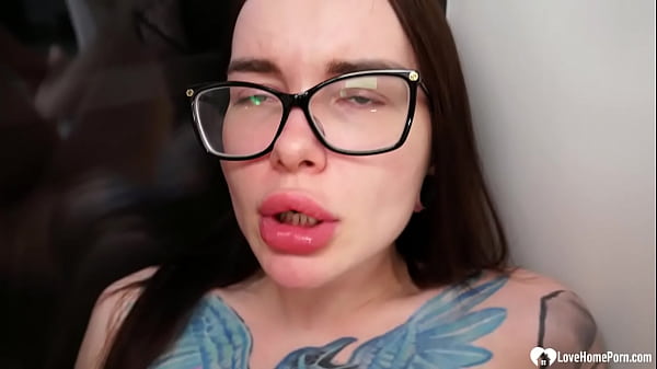 Image Babe with glasses wanted a good hard fuck