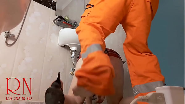 Image Housewife without panties seduces plumber. C2 Trailer
