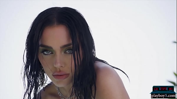 Image Big boobs MILF beauty Kaitlynn Anderson gets naked in a pool for Playboy