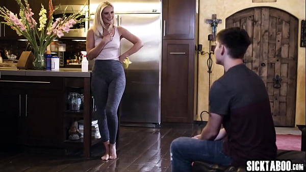 Image Sexy MILF stepmom Mona Wales is down to help stepson and guy enjoyed perfect blowjob