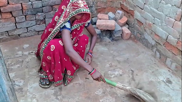 Image step sister was sitting in red saree and wearing panty, seeing the opportunity in brother's full ass, fucked in fun,  best hindi sexy video