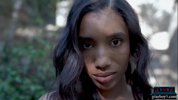 Image Ebony MILF with big natural boobs Brookliyn solo softcore video for Playboy