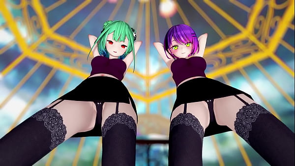 Image Hololive Uruha Rushia Tocoyami Towa Jaipur Dance mmd