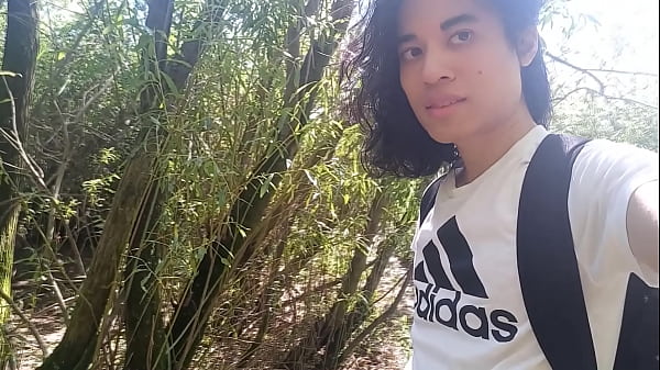 Image Jon Arteen shows his dick, pisses pee outdoor, puts his white sneakers in mud