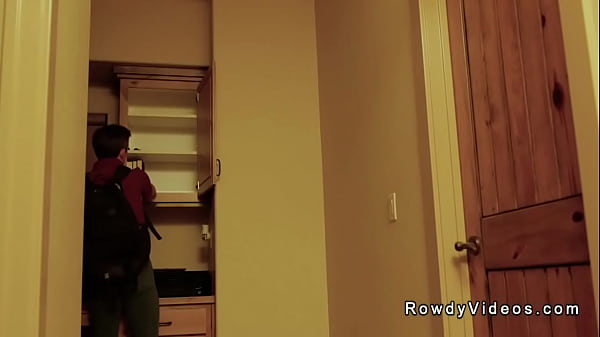 Image College gays anal fuck in bedroom after studying