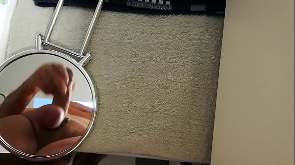 Image Cum on the mirror. Tied up balls