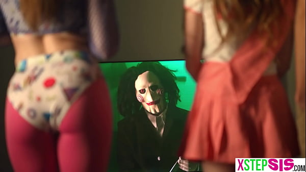 Image Stuck in a room with teen stepsister and her hot BFF during Halloween