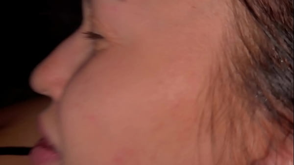 Image homemade slobbery blowjob with Russian conversation, cum in mouth after jerking off before bed