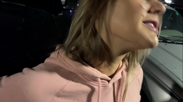 Image Risky Wife Sucks Cock in Bar/Parking Lot and Cum Walk