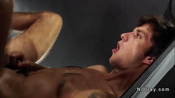 Image Gay in a sex swing gets anal fucked by big dick