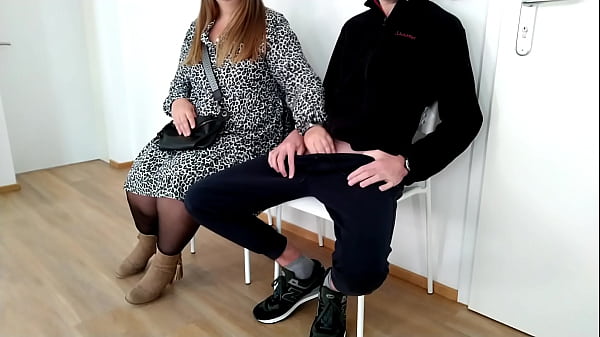 Image Sexy MILF stranger jerked me off in the reception room
