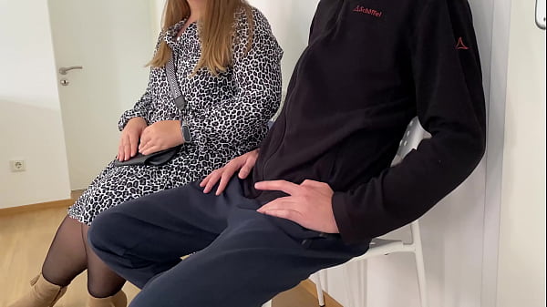 Image Lustful mother-in-law flashed her tits in the waiting room at the dentist