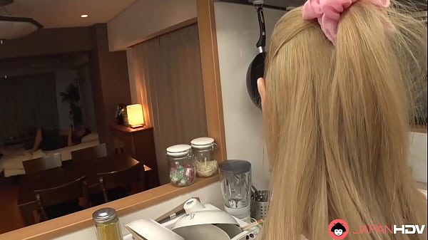 Image Japanese housewife sucks dick in the kitchen uncensored.