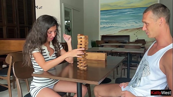 Image Stepsister lost her ass in a Jenga game and got fucked in Anal