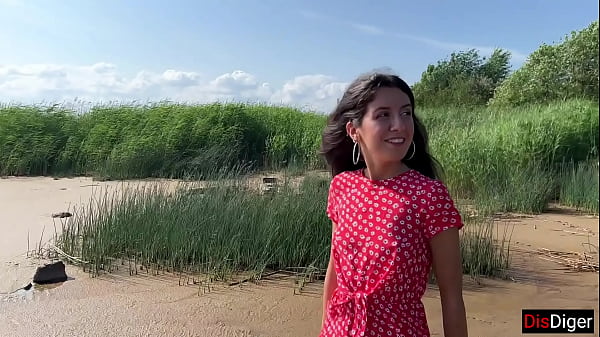 Image Filled my stepsister's pussy with cum on a public beach