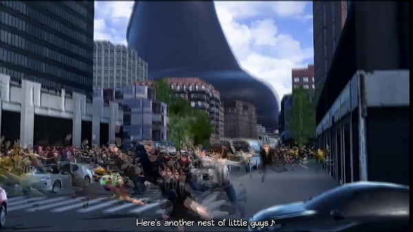 Image Two giantess crush city