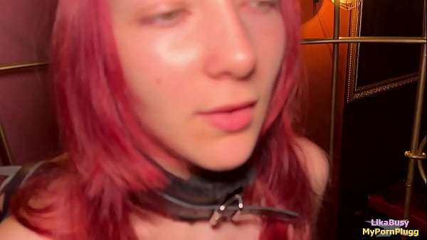 Image Submissive big-assed cutie LikaBusy rides cock and gets cum on her big tits.