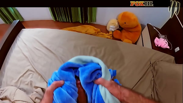 Image Fucking pajama: POV rubbing cock by pajama and cum on it