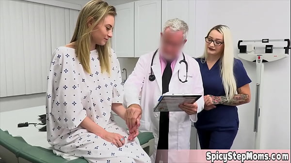 Image Cute blonde visits her pervy older doctor and she finds herself in a strange situation