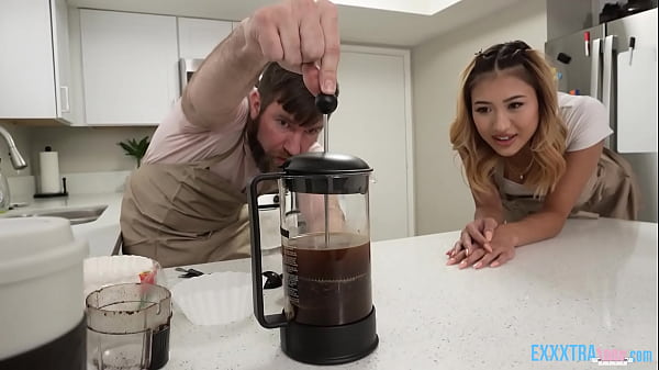 Image Asian Teen Mina Luxx Fucked by Big Dick Chris Epic While Coffee Time - ExxxtraTeen