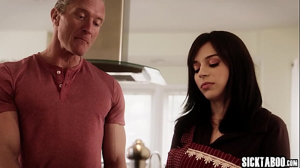 Image Stepdad has a dirty job for petite Latina teen stepdaughter Aria Valencia but she liked it