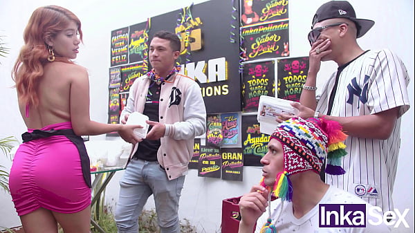 Image Fiesta de peruanos termina con teen pelirroja de perfecto culo follada duramente por ind&iacute_gena