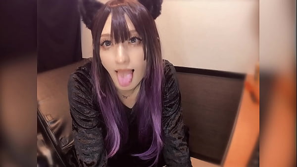 Image Individual shooting Video masturbating by a cute man with a cat ear