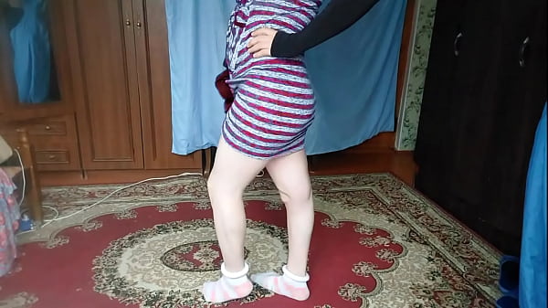 Image HOT FEMBOY BIG BUTT COLLEGE TEEN GIRLY DRESSED CUTE MODEL CROSSDRESSER KITTY AT HOME TRYING DRESSED