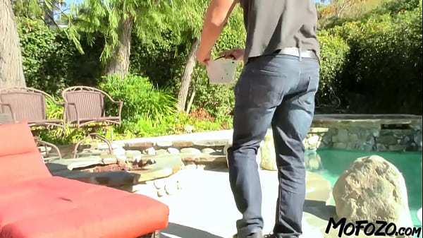 Image MOFOZO.com - Awesome Brunette Is Getting Fucked By A Creepy Pool Worker