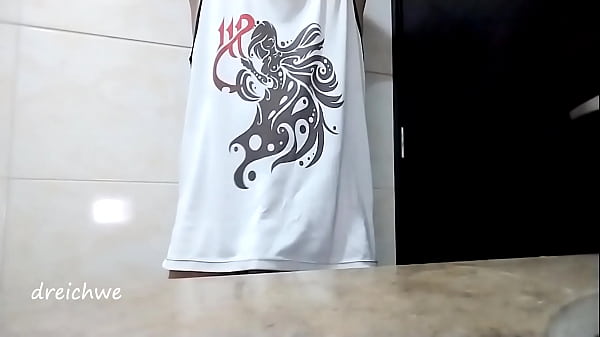 Image Jerking off my cock in the bathroom