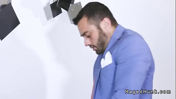 Image Big cock realtors anal fuck in suits on the sofa