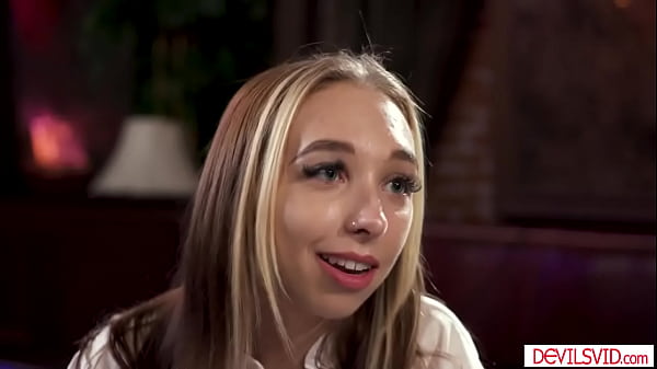 Image Petite blonde teen loves fucking her managers big black cock