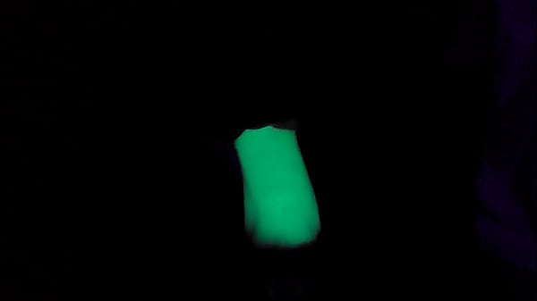 Image Otter Dildo Balls Deep Black Light UV Anal Dildo Play - Glow in the Dark, Extreme DD Play