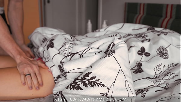 Image Blindfolded Step mom waiting husband, but... surprise! Step son risky fuck until cum inside pussy