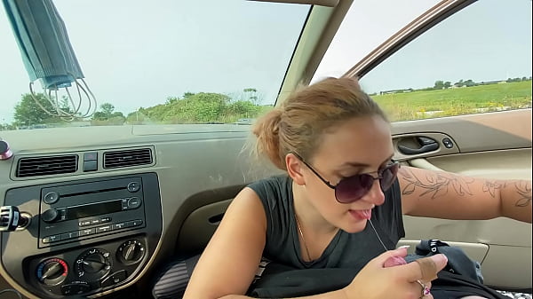 Image blow job in the car