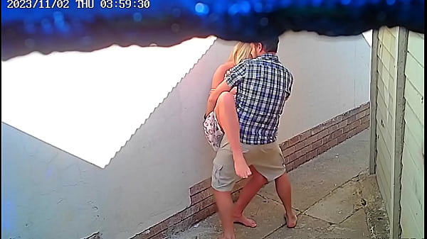 Image Cctv camera caught couple fucking outside public restaurant